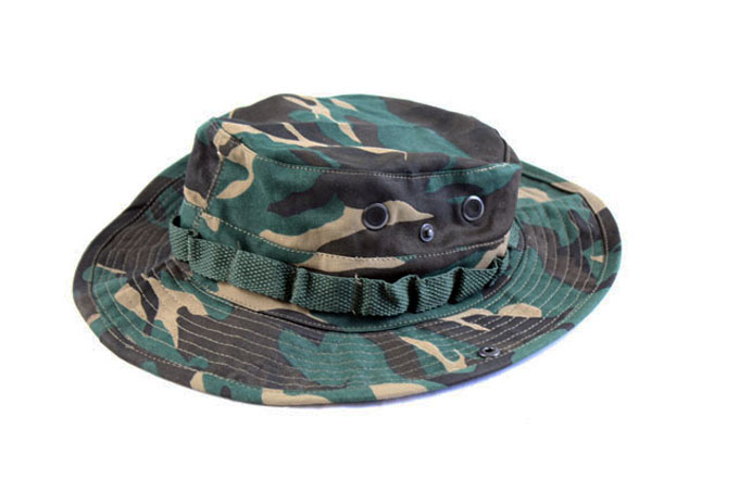 US Style Jungle Boonie Hat  With Ghillie Band Air vents Adjustable Chin Strap 