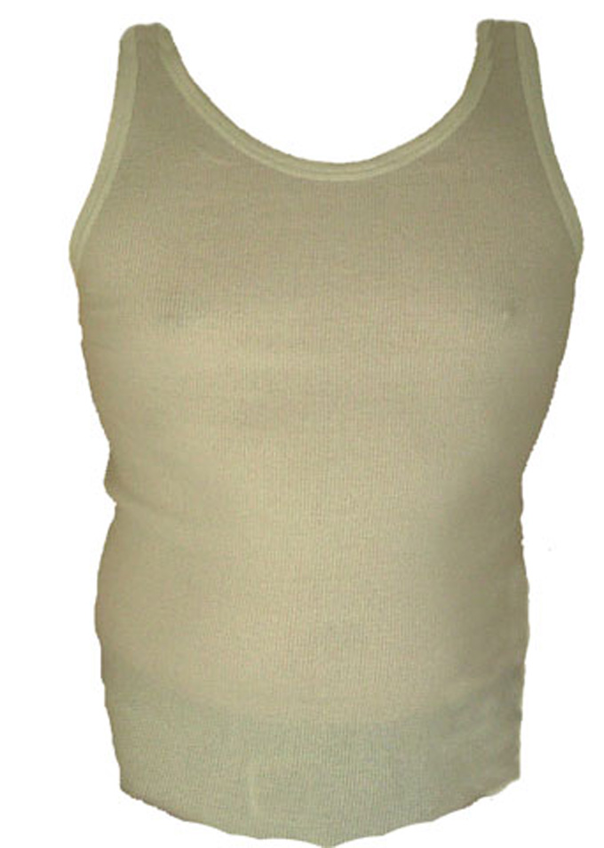 Czech Sleeveless Vest  Cotton Ribbed Tank Top 