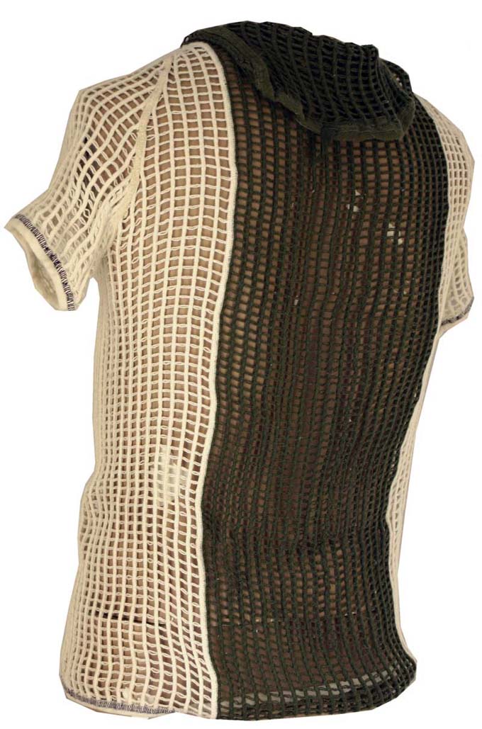 Danish String Vest  1/4 Sleeve with hood 