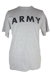 Army PT  Short sleeve with A Symbol on back 