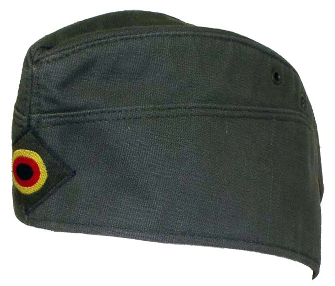 German Side Cap Cotton Moleskin with Emblem 