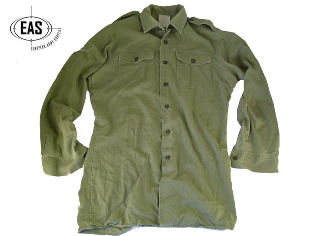 Nato Army Shirt  Long Sleeves (Poly)Cotton with Epaulettes 